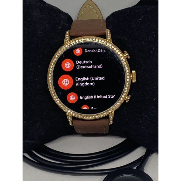 Fossil Gen 4 Authentic Digital Dial Smart Watch Custom Band FTW6015 AB174 - Picture 2 of 10